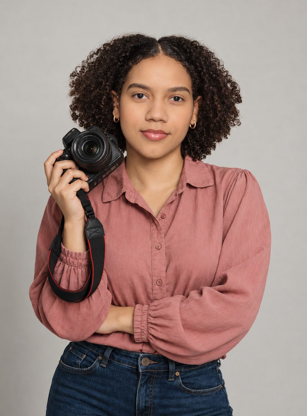 Dariana Méndez Ramírez, fotógrafa de Nuna Photo Studio, con su cámara